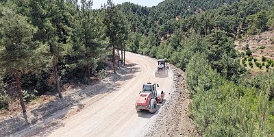 ANDIRIN – MERKEZ ULAŞIMINI 20 KİLOMETRE KISALTACAK YOL TAMAMLANIYOR