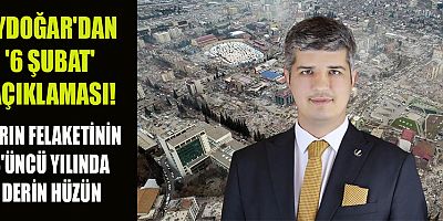 AYDOĞAR'DAN '6 ŞUBAT' AÇIKLAMASI!