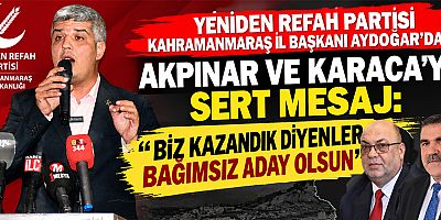 AYDOĞAR: HALKIN ORTAYA KOYDUĞU İTİRAZI YETİM BIRAKTILAR