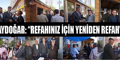 AYDOĞAR, “PAZARCIK VE ÇAĞLAYANCERİT’İ UNUTTURMAYACAĞIZ”