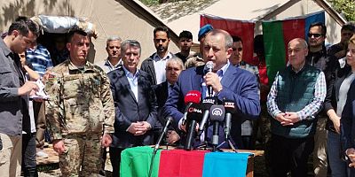 AZERBAYCAN HEYETİ DEPREMİN MERKEZ ÜSSÜ KAHRAMANMARAŞ’TA