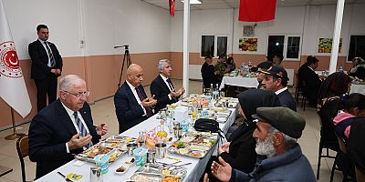 BAKAN GÜLER, İFTARDA ŞEHİT AİLELERİ, GAZİLER VE MEHMETÇİKLE BULUŞTU