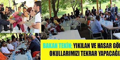 BAKAN YUSUF TEKİN “ÖĞRENCİLERİMİZİN AKADEMİK KAYIPLARINI TELAFİ EDECEĞİZ”