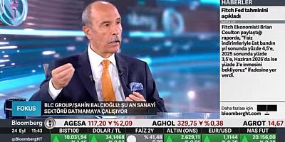 BALCIOĞLU, “ŞUAN SANAYİ SEKTÖRÜ BATMAMAYA ÇALIŞIYOR”