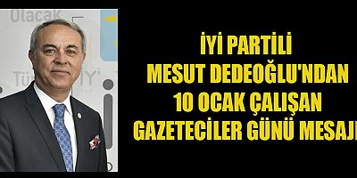 BAŞKAN ADAYI DEDEOĞLU GAZETECİLİK, ÖNEMLİ BİR MESLEKTİR
