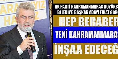 BAŞKAN ADAYI GÖRGEL: “BU ŞEHİR İÇİN BİRÇOK HAYALİMİZ VAR”