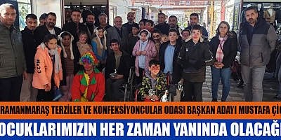 BAŞKAN ADAYI MUSTAFA ÇİÇEK: GELECEĞİMİZ OLAN KIYMETLİ ÇOCUKLARIMIZIN HER DAİM YANINDA OLACAĞIZ