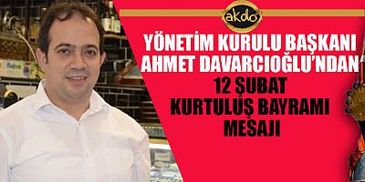 BAŞKAN AHMET DAVARCIOĞLU: 