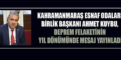 BAŞKAN AHMET KUYBU, AYAĞA KALKMAK İÇİN BİRLİKTE HAREKET EDİYORUZ