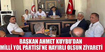 BAŞKAN AHMET KUYBU’DAN ALİ AKKURT VE FATİH BULUT’A HAYIRLI OLSUN ZİYARETİ