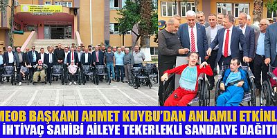 BAŞKAN AHMET KUYBU: “ENGELLİ VATANDAŞLARIMIZIN YANINDAYIZ”