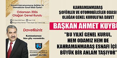  BAŞKAN AHMET KUYBU: KATILIMINIZ BİZLERE GÜÇ VERECEK