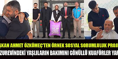 BAŞKAN AHMET ÖZKÖMEÇ’TEN ÖRNEK SOSYAL SORUMLULUK PROJESİ