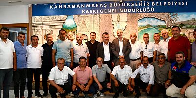 BAŞKAN AHMET SİNAN GÖKŞEN’DEN ANDIRIN’IN ALTYAPISI İÇİN KASKİ GENEL MÜDÜRÜ NECATİ ÇALIK’A ZİYARET