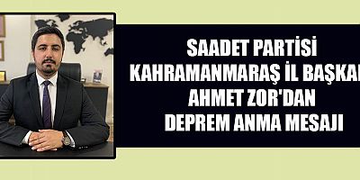 BAŞKAN AHMET ZOR DAHA GÜÇLÜ BİR GELECEK İÇİN KENETLENMELİYİZ