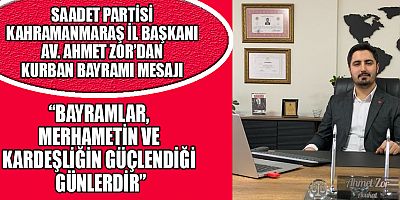 BAŞKAN  AHMET ZOR: MİLLİ VE MANEVİ DEĞERLERE SAHİP ÇIKALIM