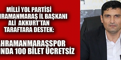 BAŞKAN AKKURT’TAN TARAFTARA MORAL DESTEĞİ