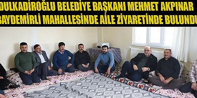 BAŞKAN AKPINAR BAYDEMİRLİ MAHALLESİNDE HEMŞEHRİLERİYLE BİR ARAYA GELDİ