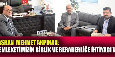 BAŞKAN AKPINAR: BİR İNSAN LİYAKATSİZ OLURSA, BABAMIN OĞLU DA OLSA ÇALIŞTIRMAM