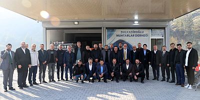 BAŞKAN AKPINAR'DAN MUHTARLAR DERNEĞİ BAŞKANI YAKUP UĞUR'A ZİYARET