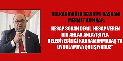 BAŞKAN AKPINAR: “DEPREM SONRASINDA DAYANIŞMAYI SÜRDÜRÜYORUZ”