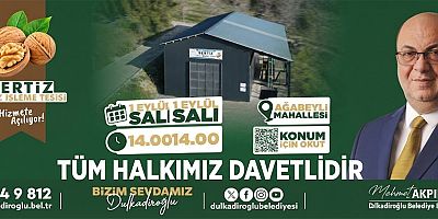 BAŞKAN AKPINAR DUYURDU: BERTİZ CEVİZ İŞLEME TESİSİ 1 EYLÜL’DE AÇILIYOR