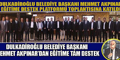 BAŞKAN AKPINAR: EĞİTİM HİZMETLERİNE KATKI SUNMAYA DEVAM EDECEĞİZ