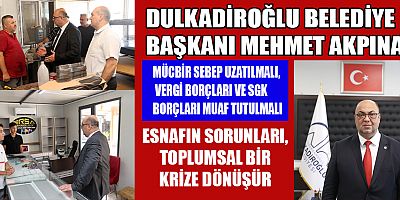BAŞKAN AKPINAR ESNAF KAN AĞLARKEN BİZ GÜLEMEYİZ, ESNAFIN SORUNLARINI GÖRMEZDEN GELEMEYİZ