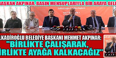BAŞKAN AKPINAR, GELECEĞE UMUTLA BAKIYORUZ