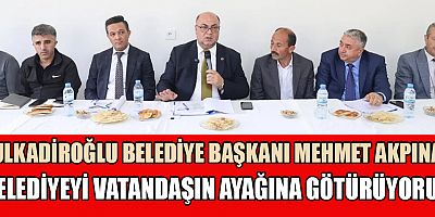 BAŞKAN AKPINAR: “HER MAHALLEDE SAHADAYIZ”