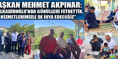 BAŞKAN AKPINAR: , “HİZMET YOLUNDA DURMADAN, YORULMADAN ÇALIŞMAYA DEVAM EDECEĞİZ”