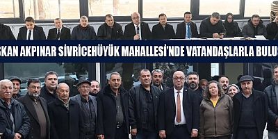 BAŞKAN AKPINAR’IN  HİZMETLERİ TAKDİR TOPLUYOR