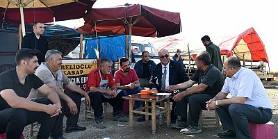 BAŞKAN AKPINAR, KURBAN SATIŞ YERİNİ ZİYARET ETTİ
