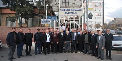 BAŞKAN AKPINAR MENDERES MAHALLESİNDE VATANDAŞLARLA BULUŞTU 