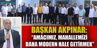 BAŞKAN AKPINAR, ŞEREFOĞLU MAHALLESİNDE VATANDAŞLARLA BİR ARAYA GELDİ