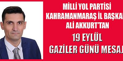 Milli Yol Partisi Kahramanmaraş İl Başkanı Ali Akkurt