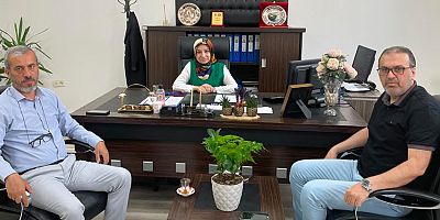 BAŞKAN ATAKAN’DAN MÜDÜR YÜKSEL’E HAYIRLI OLSUN ZİYARETİ
