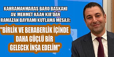 BAŞKAN AV. MEHMET KAAN KIR: 