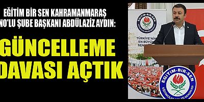 BAŞKAN AYDIN: MAAŞ PROMOSYONLARINDA GÜNCELLEME DAVASI AÇTIK