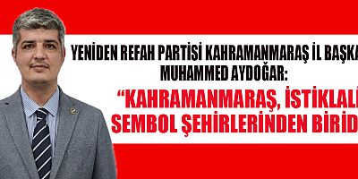 BAŞKAN AYDOĞAR, BU TARİHİ ZAFER YALNIZCA BİR ŞEHİR İÇİN DEĞİL, TÜM TÜRKİYE İÇİN BÜYÜK ANLAM TAŞIYOR