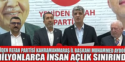 Yeniden Refah Partisi Kahramanmaraş İl Başkanı Muhammed Aydoğar