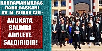 BAŞKAN BURAK GÜL: “AVUKAT TEHDİT ALTINDAYSA, HAK ARAMA ÖZGÜRLÜĞÜ DE TEHDİT ALTINDADIR”