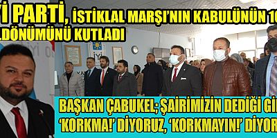 BAŞKAN ÇABUKEL: “NE MUTLU TÜRKÜM DİYENE”
