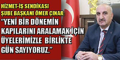 BAŞKAN ÇINAR “BİZ GÜÇLÜ BİR AİLEYİZ”