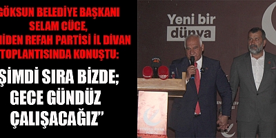 BAŞKAN CÜCE: “BU MUKADDES YOLDA HEP BİRLİKTEYİZ”