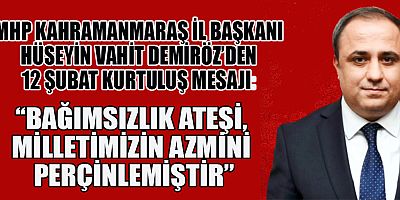 BAŞKAN DEMİRÖZ BAĞIMSIZLIK ATEŞİ KURTULUŞ SAVAŞI’NIN MEŞALESİNİ YAKTI