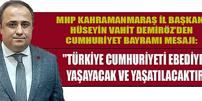 BAŞKAN  DEMİRÖZ  CUMHURİYET BAYRAMIMIZ KUTLU OLSUN