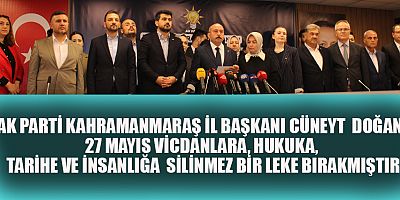 BAŞKAN DOĞAN'DAN  27 MAYIS DARBE AÇIKLAMASI 