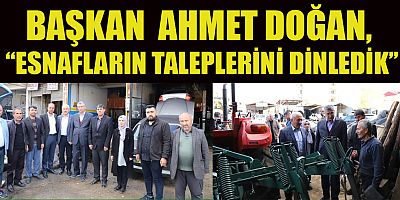 BAŞKAN DOĞAN VE MİLLETVEKİLİ GÜVENÇ ANDIRIN’DA ESNAFLARI ZİYARET ETTİ