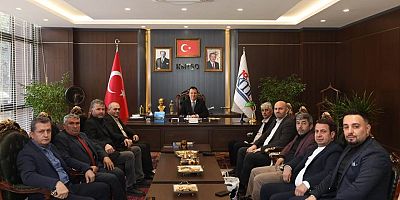 BAŞKAN ERPİRTİ’DEN KMTSO BAŞKANI BULUNTU’YA ZİYARET: AYAKKABICILAR VE ÇANTA İMALATÇILARI İÇİN ORTAK ÇÖZÜM ÖNERİLERİ MASAYA  YATIRILDI